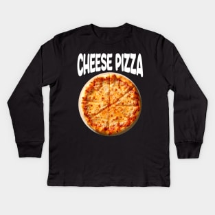 Cheese Pizza | Dot Style Kids Long Sleeve T-Shirt